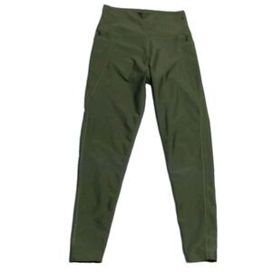SAGE Collective High-Waisted Athletic Leggings Olive Green ‎  Workout Pants M